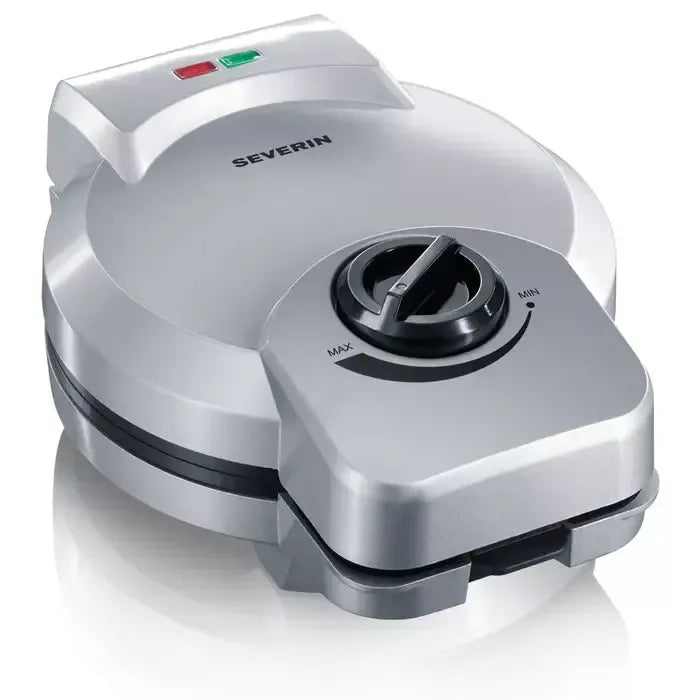 Severin HA 2082 Waffle Maker: Non-Stick, Adjustable Temperature, Silver - Gomix Brands Outlet
